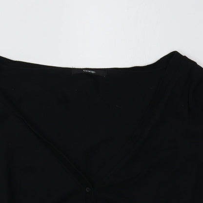 gteorge Womens Black   Cardigan Jumper Size 12