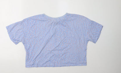 Primark Womens Blue Polka Dot   Pyjama Top Size 12