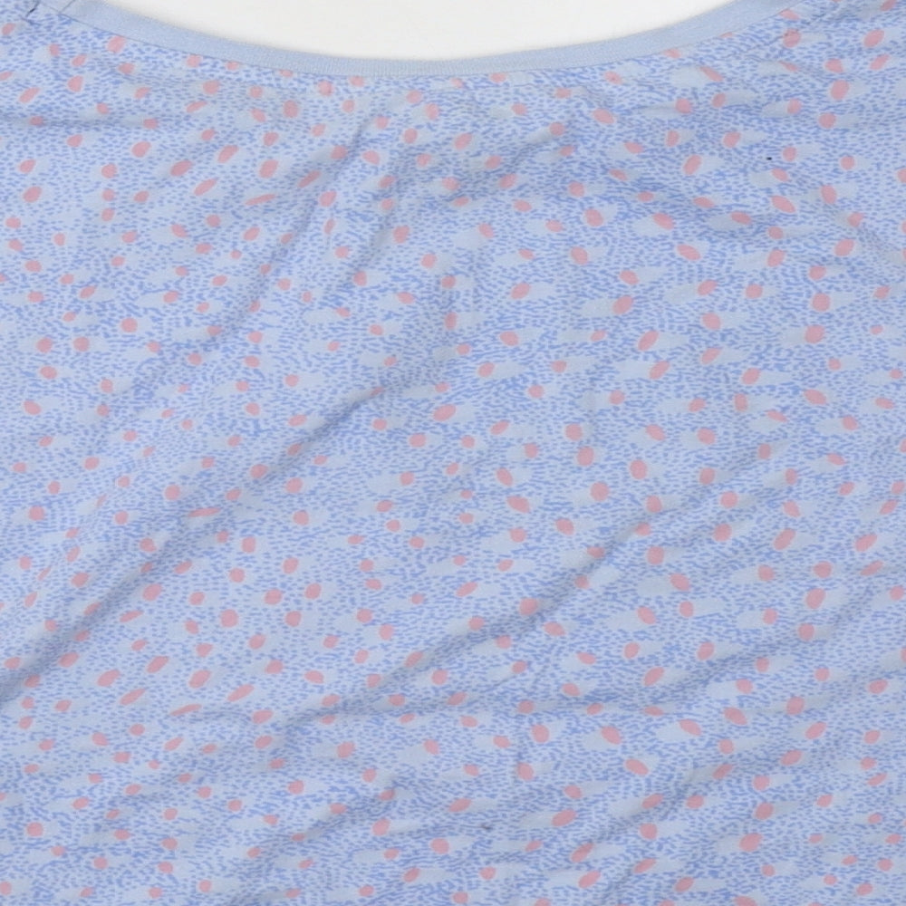 Primark Womens Blue Polka Dot   Pyjama Top Size 12