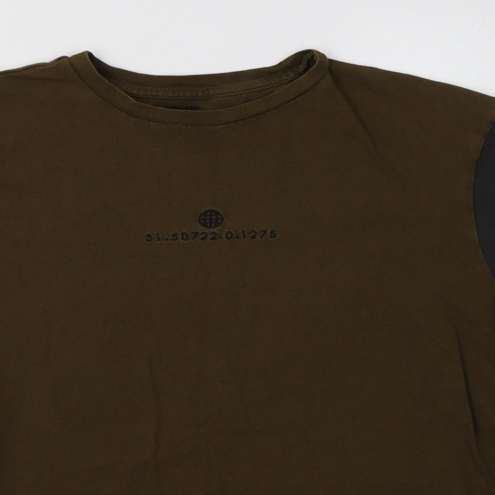 River Island Mens Green    T-Shirt Size S