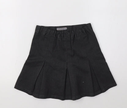 Marks and Spencer Girls Grey   A-Line Skirt Size 4 Years - School Wear