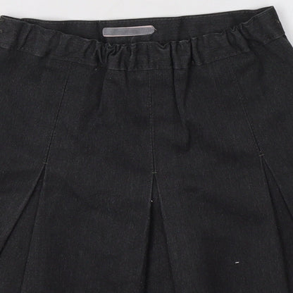 Marks and Spencer Girls Grey   A-Line Skirt Size 4 Years - School Wear