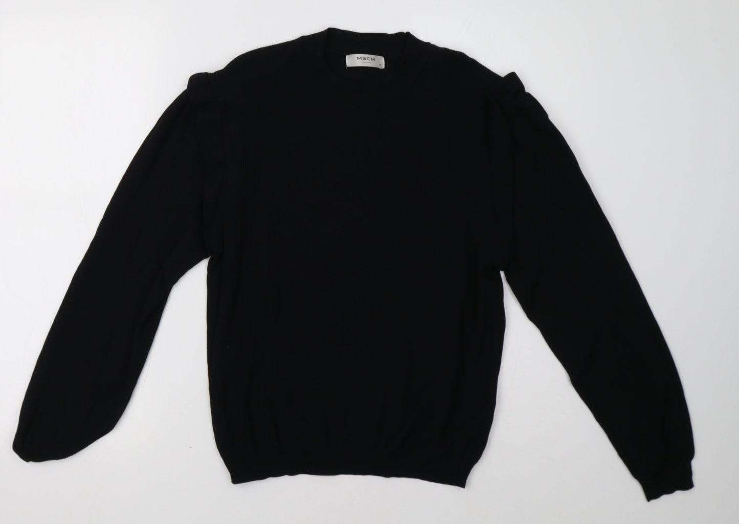 Womens UK Size M msch Black Pullover Sweatshirt