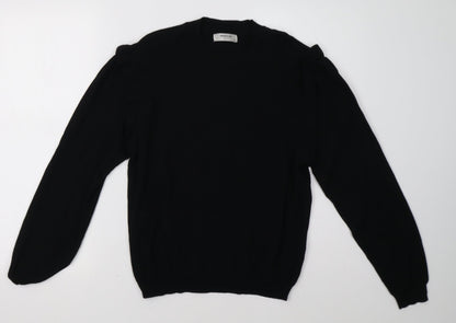 Womens UK Size M msch Black Pullover Sweatshirt