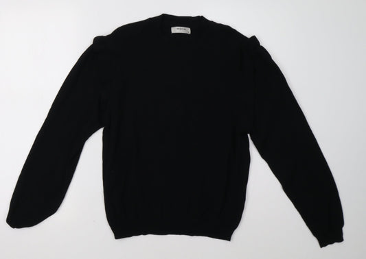 Womens UK Size M msch Black Pullover Sweatshirt