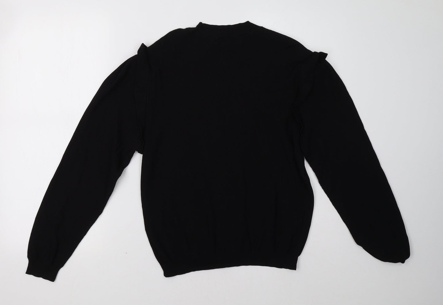 Womens UK Size M msch Black Pullover Sweatshirt