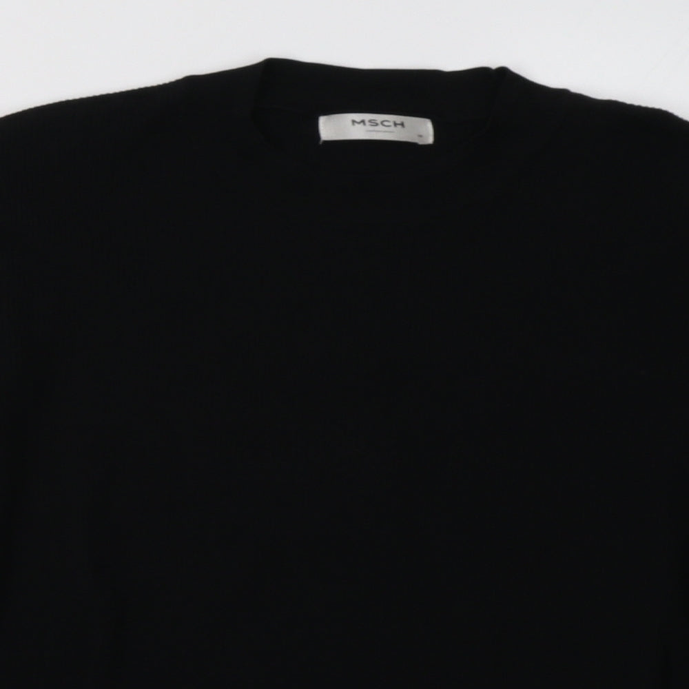 Womens UK Size M msch Black Pullover Sweatshirt