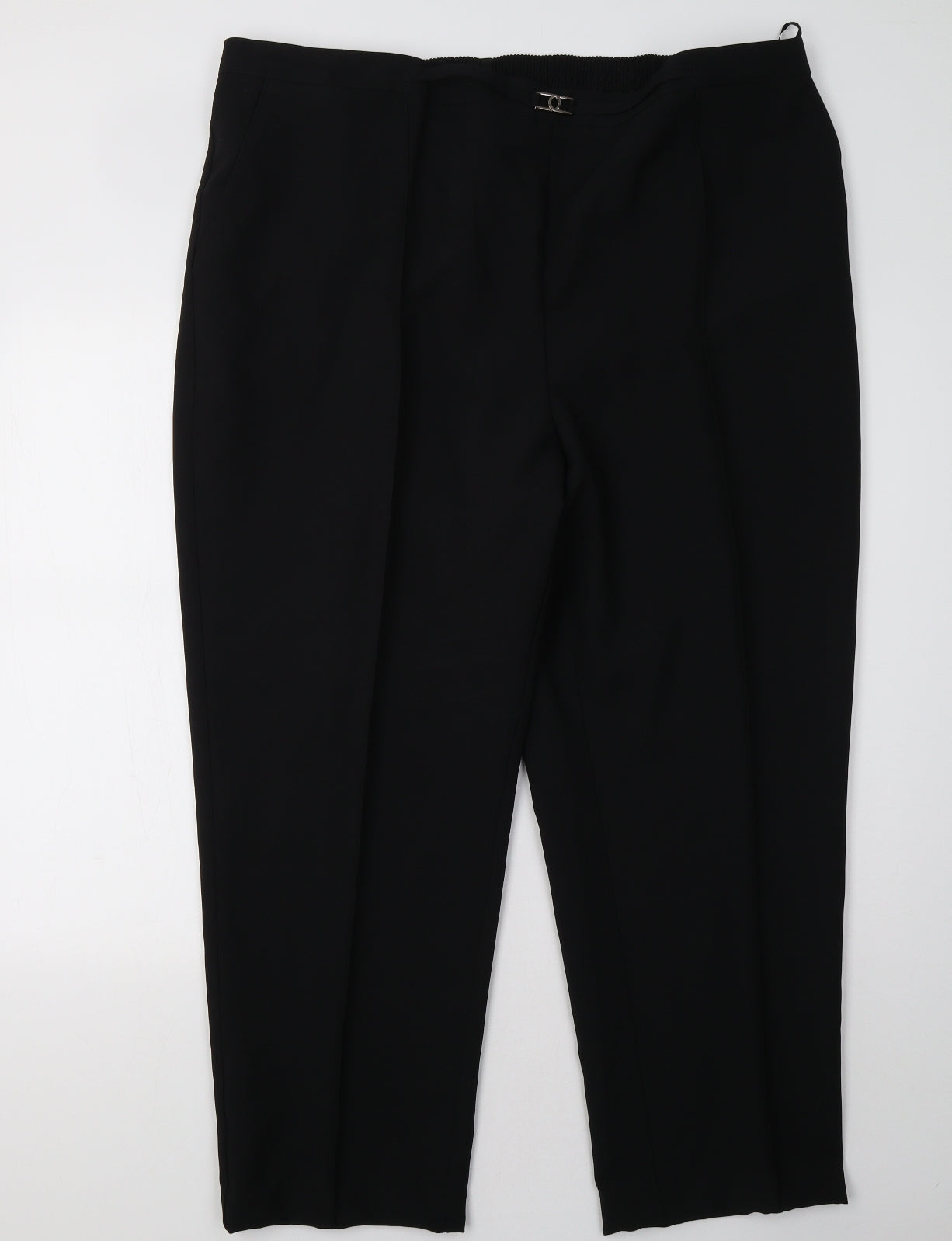 slimma Womens Black   Trousers  Size 46 L30 in
