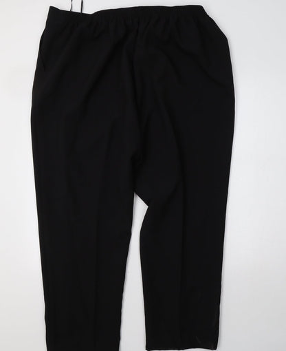 slimma Womens Black   Trousers  Size 46 L30 in