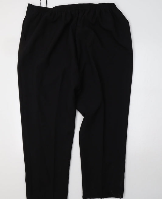 slimma Womens Black   Trousers  Size 46 L30 in
