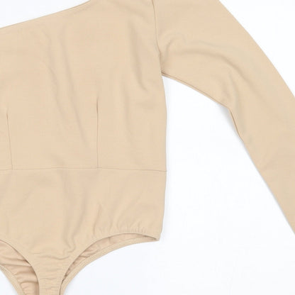 In the Style Womens Beige   Bodysuit One-Piece Size 8