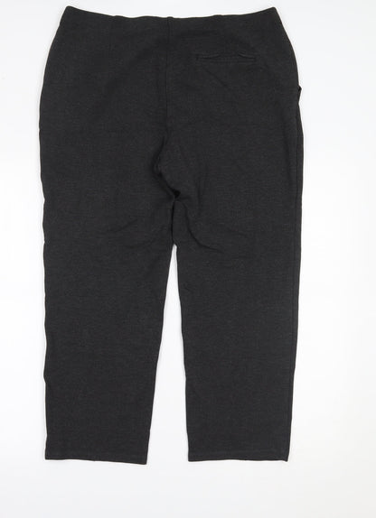 Womens UK Size 16 Marks and Spencer Regular Fit  Grey Trousers