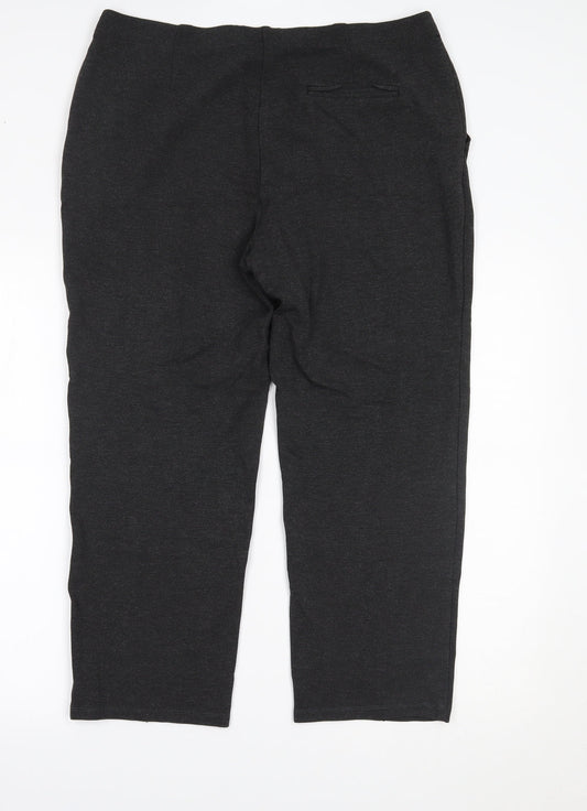 Womens UK Size 16 Marks and Spencer Regular Fit  Grey Trousers