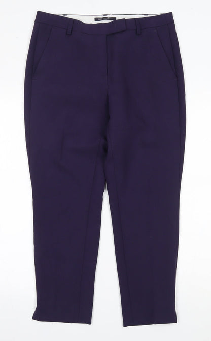 Womens UK Size 12 Marks and Spencer Regular Fit  Purple Trousers