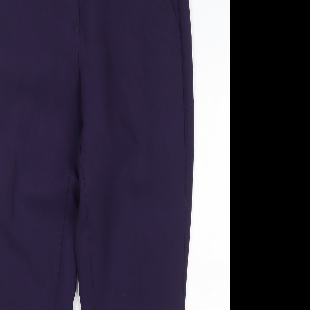 Womens UK Size 12 Marks and Spencer Regular Fit  Purple Trousers