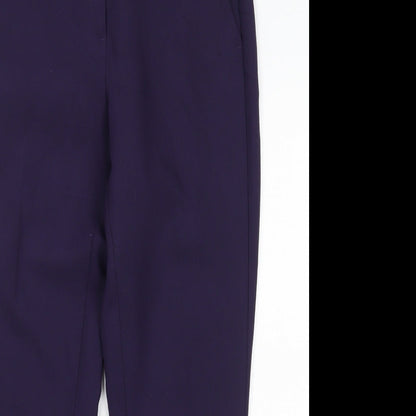 Womens UK Size 12 Marks and Spencer Regular Fit  Purple Trousers