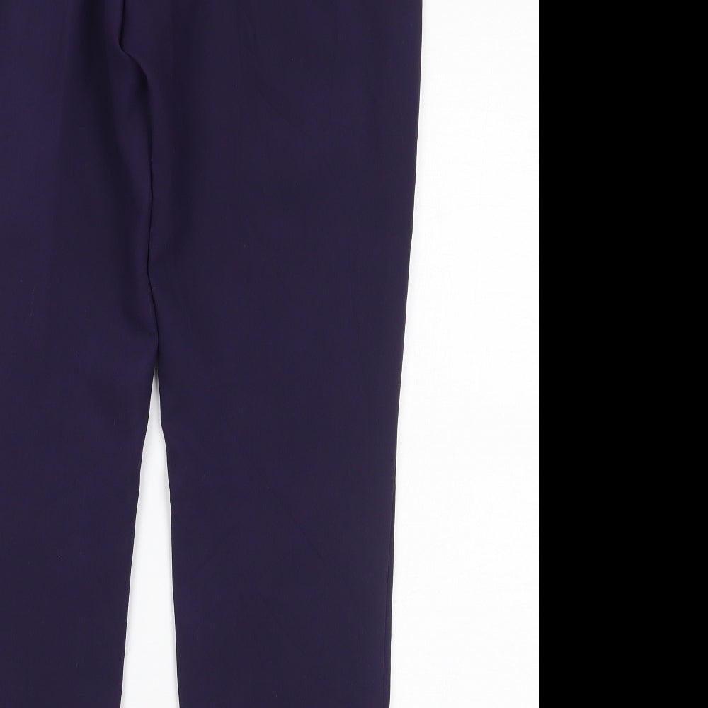Womens UK Size 12 Marks and Spencer Regular Fit  Purple Trousers