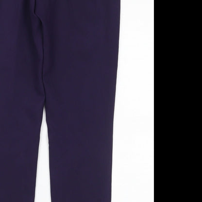 Womens UK Size 12 Marks and Spencer Regular Fit  Purple Trousers