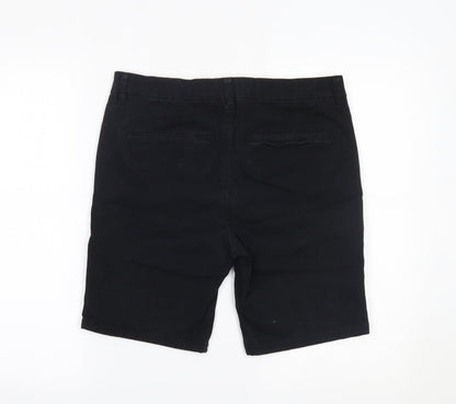 Topman Womens Black   Chino Shorts Size 32