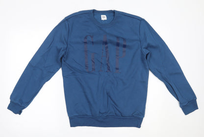 Mens UK Size S Gap Blue Pullover Sweatshirt