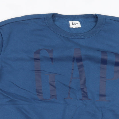 Mens UK Size S Gap Blue Pullover Sweatshirt