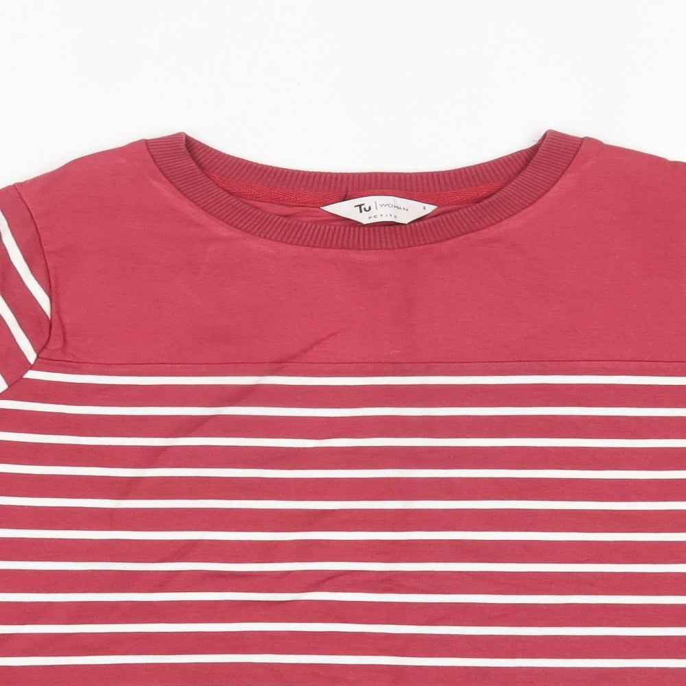Womens UK Size 8 TU Red Basic Blouse