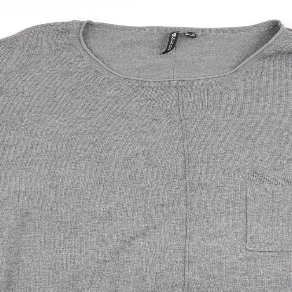 Womens UK Size  Capsule Grey Pullover Jumper