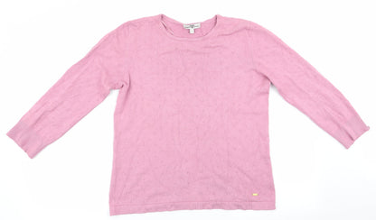 Additional front view of Hampton Republic women’s pink polka dot jumper, size S