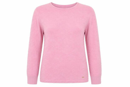 Front view of Hampton Republic women’s pink polka dot jumper, size S