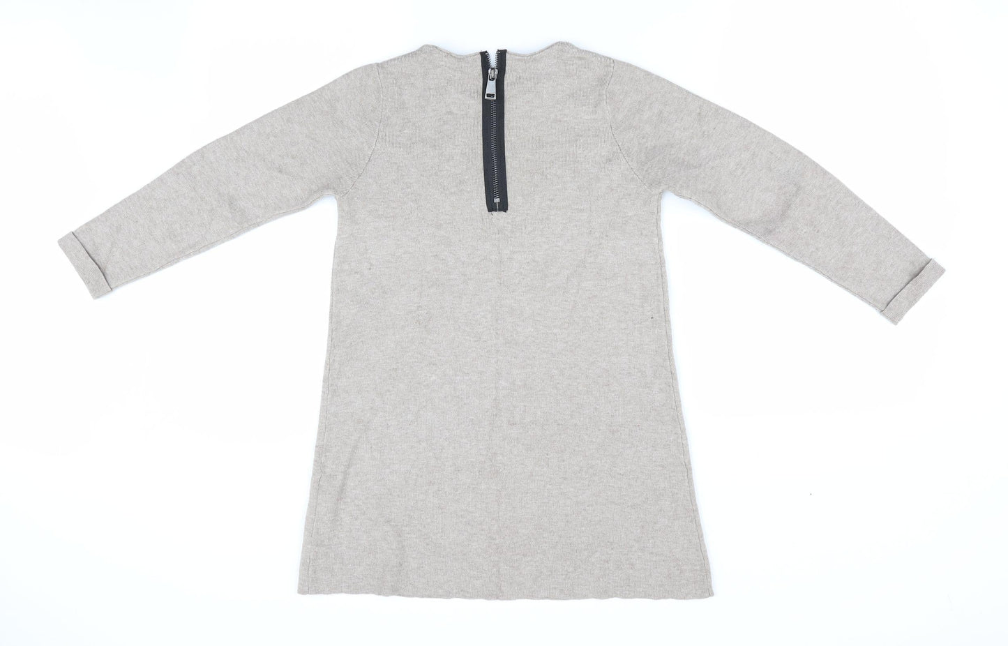 Womens UK Size 8 Zara Beige Pullover Jumper