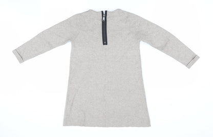 Womens UK Size 8 Zara Beige Pullover Jumper