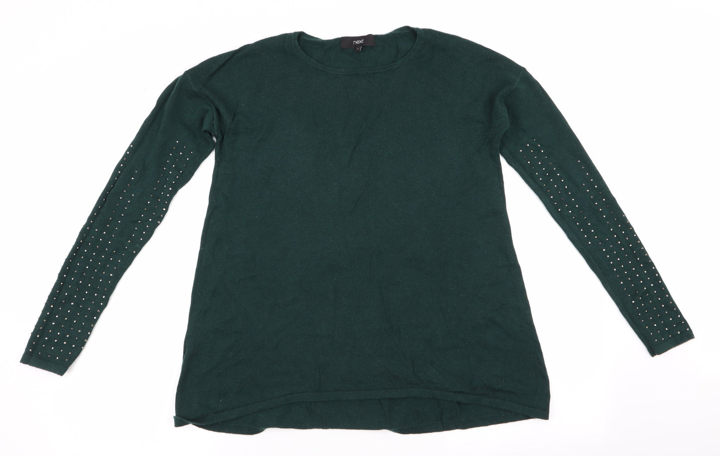 Womens UK Size 6 NEXT Green Pullover Jumper