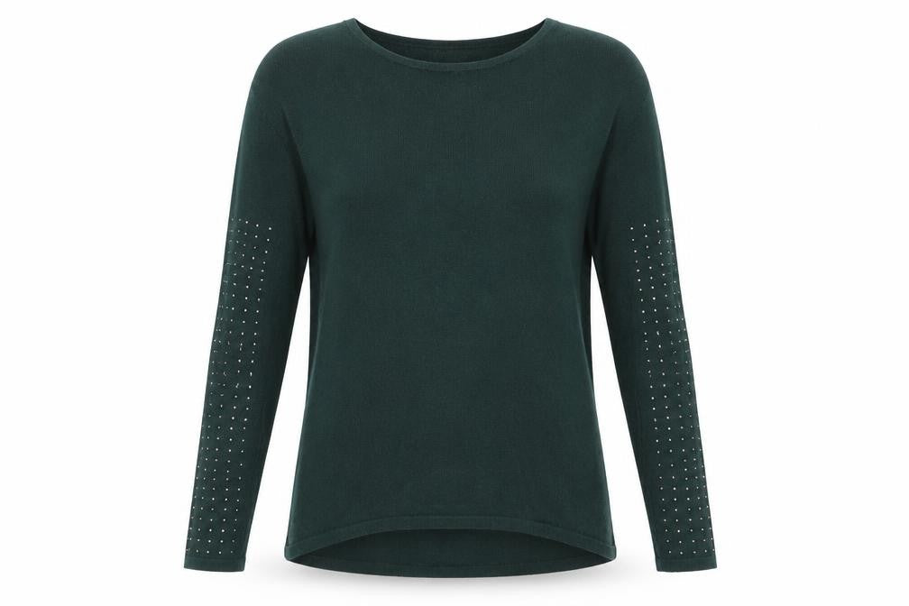 Womens UK Size 6 NEXT Green Pullover Jumper