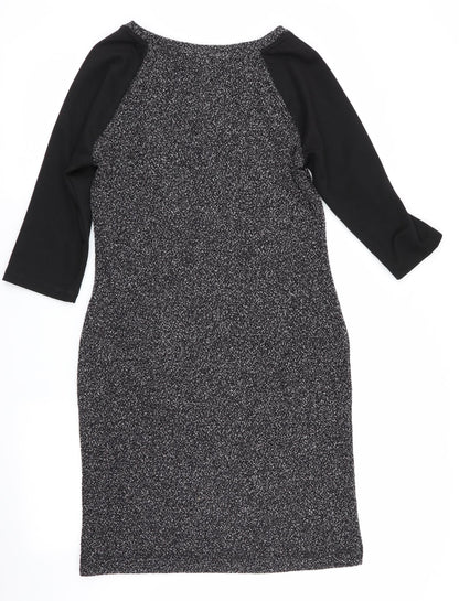 Marks and Spencer Womens Grey Colourblock  Bodycon  Size 10