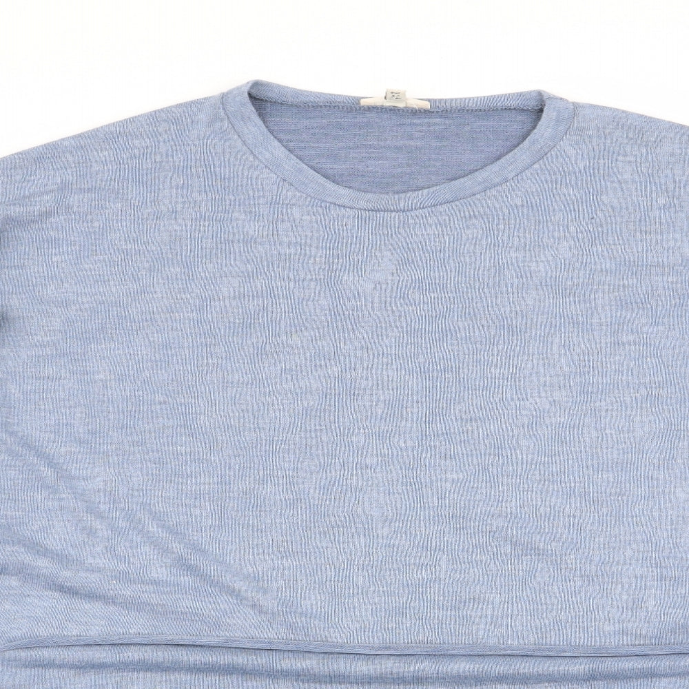 Womens UK Size 8 River Island Blue Tunic Jumper