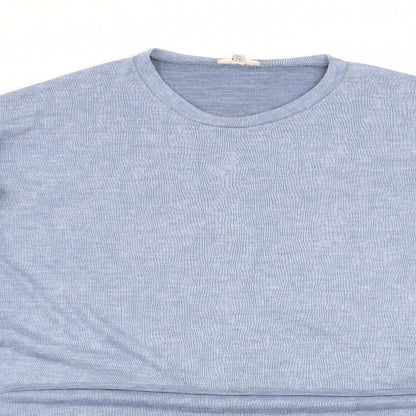 Womens UK Size 8 River Island Blue Tunic Jumper