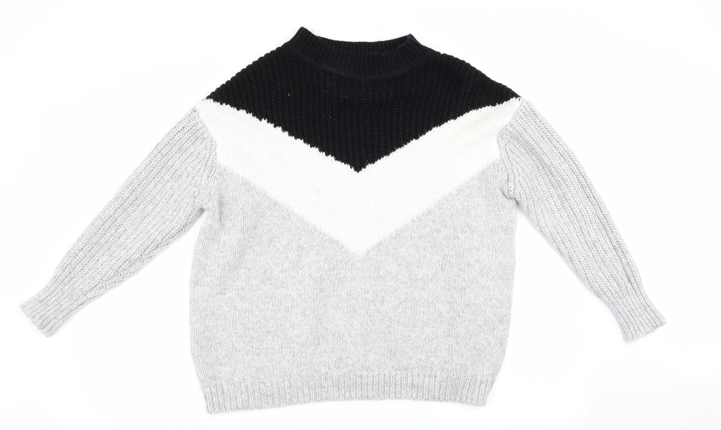 Womens UK Size M Papaya Grey Pullover Jumper