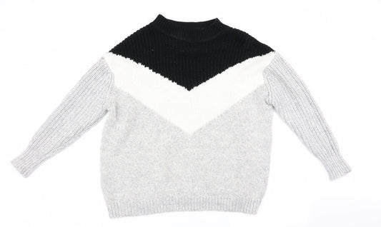 Womens UK Size M Papaya Grey Pullover Jumper