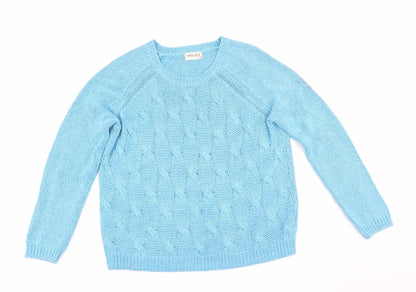 Womens UK Size  Indigo Blue Pullover Jumper