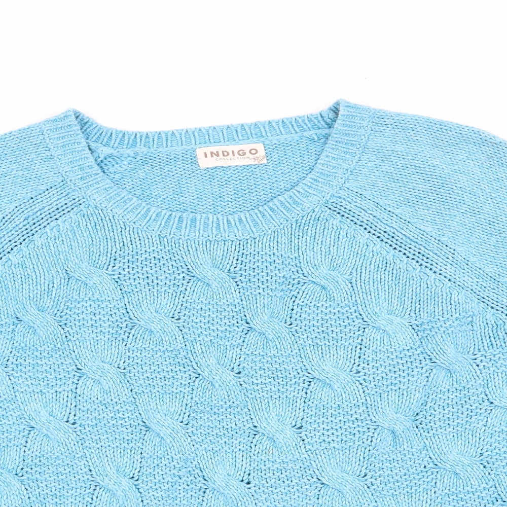 Womens UK Size  Indigo Blue Pullover Jumper