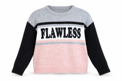 Front view of Select girls’ black jumper, size 10-11, years - flawless