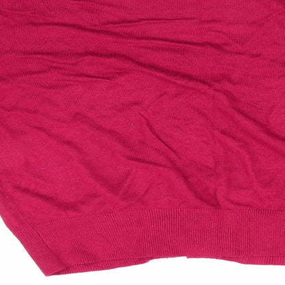 Womens UK Size L Sisley Red Cardigan Jumper