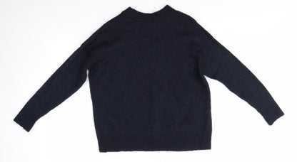 Womens UK Size M H&M Blue Pullover Jumper