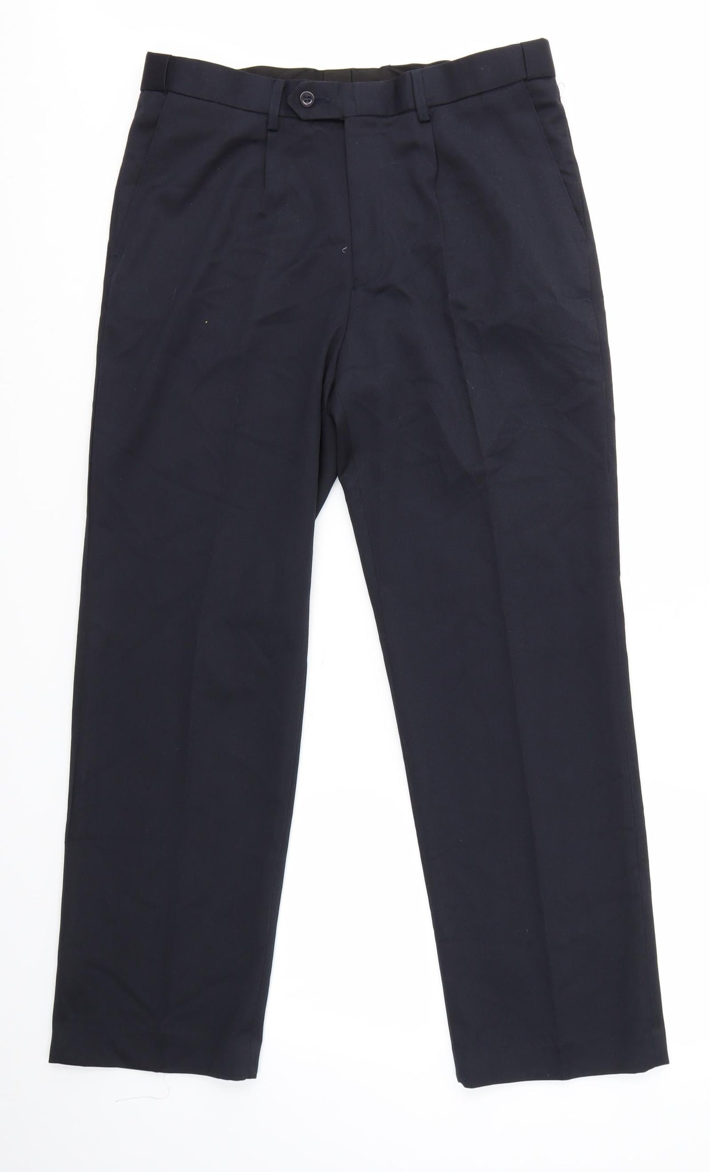 Preworn Mens Blue   Dress Pants Trousers Size 34 in L29 in