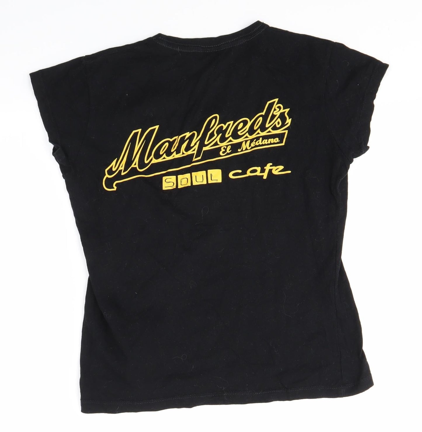 Womens UK Size M JHK Black Basic T-Shirt