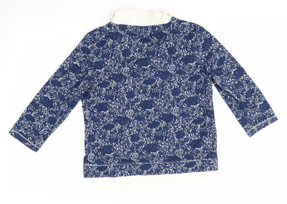Womens UK Size 10 M&S Blue Pullover Jumper