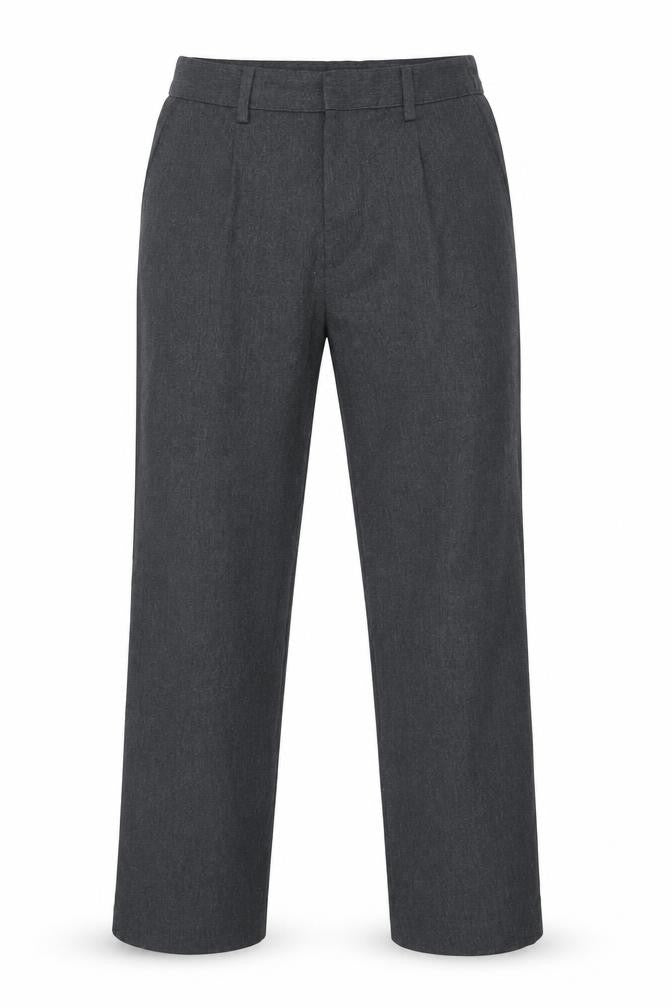 Front view of Next boys’ grey dress pants trousers, size 10, years