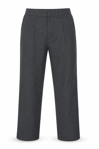 Front view of Next boys’ grey dress pants trousers, size 10, years