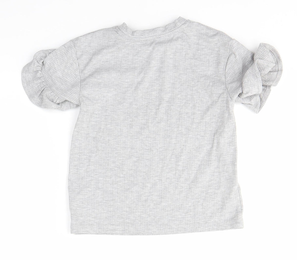 Back view of George girls’ grey basic blouse, size 6-7, years