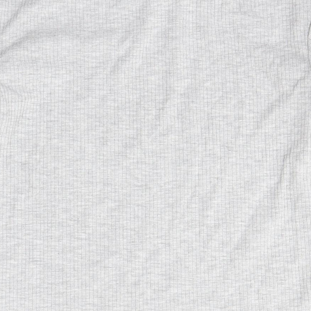 Brand and care label for George girls’ grey basic blouse, size 6-7, years